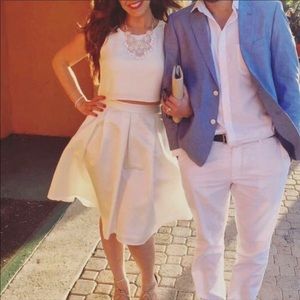 Express white pearl midi set